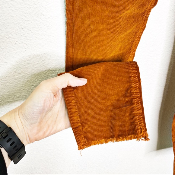 NWOT Free People Raw Hem Courduroy Pants - Picture 3 of 6